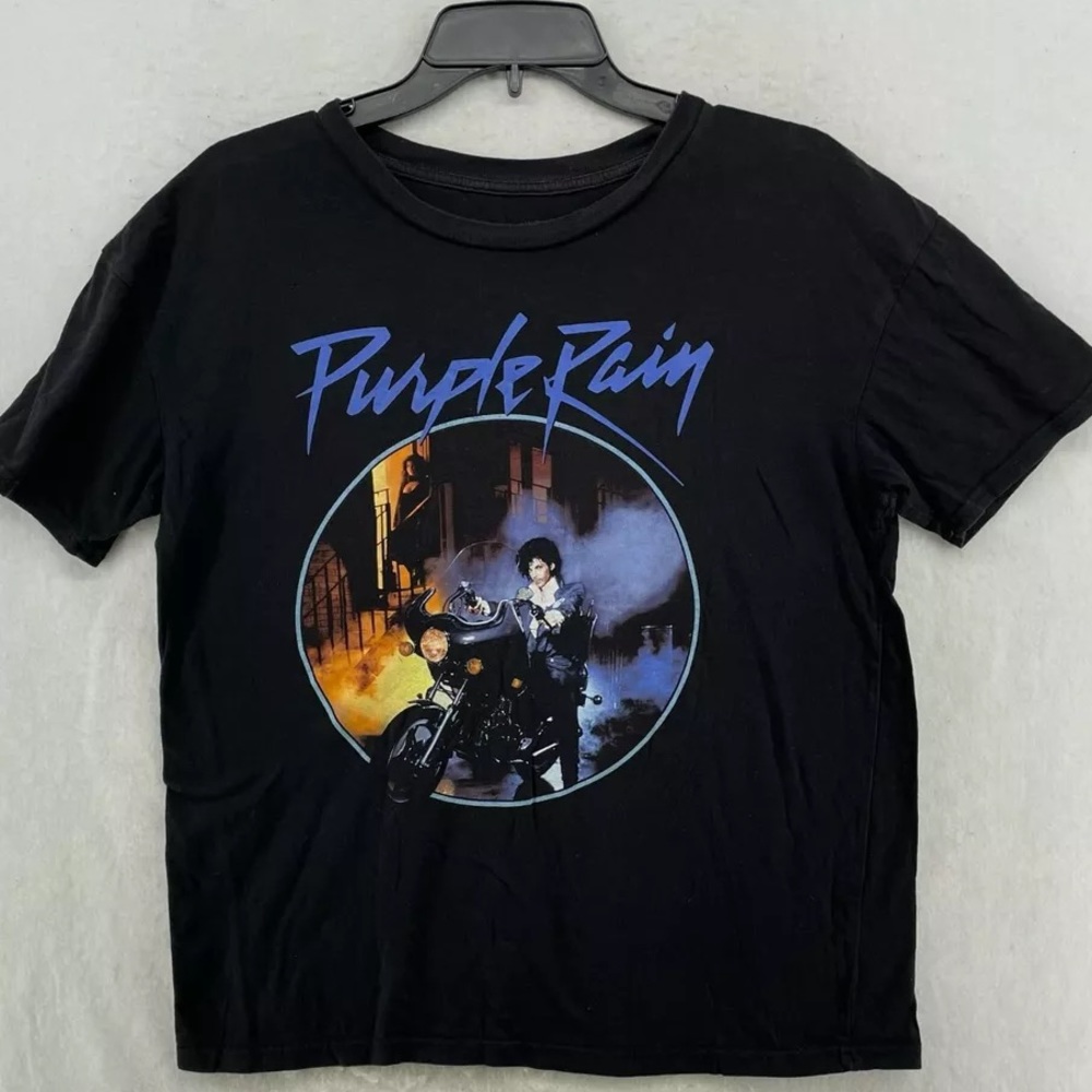 Official Prince Estate Purple Rain Graphic Tee Tshirt